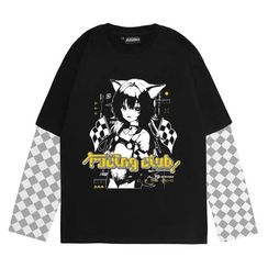 Лонгслив ATF Racing Club двойной рукав, черный