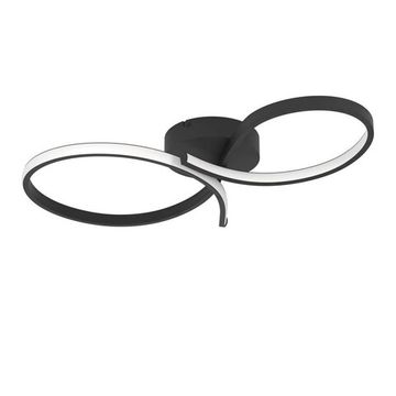 Светодиодный потолочный светильник LED 21W 3000К 901266 чёрный Serpins Eglo