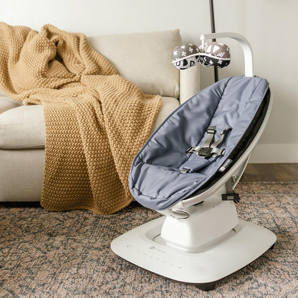 Детское кресло-качалка 4moms MamaRoo New Slate Blue