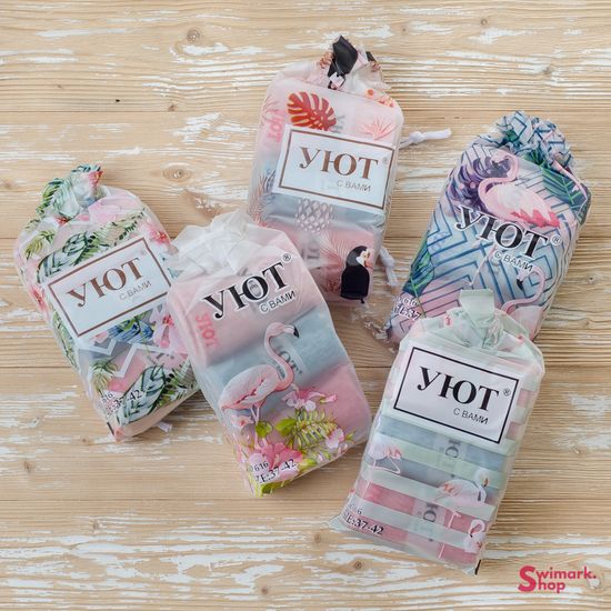 Носочки женские УЮТ LL616-12, 3 пары в уп.