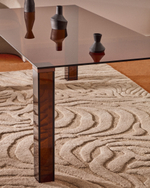 Стол Adularia из коричневого закаленного стекла 160 x 90 см