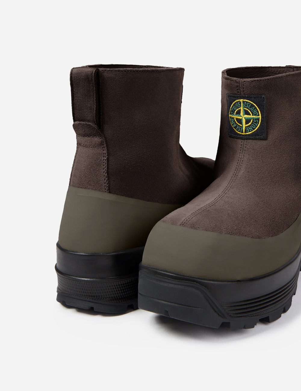 Stone Island Suede Shoes Ankle Boot "Military Green"