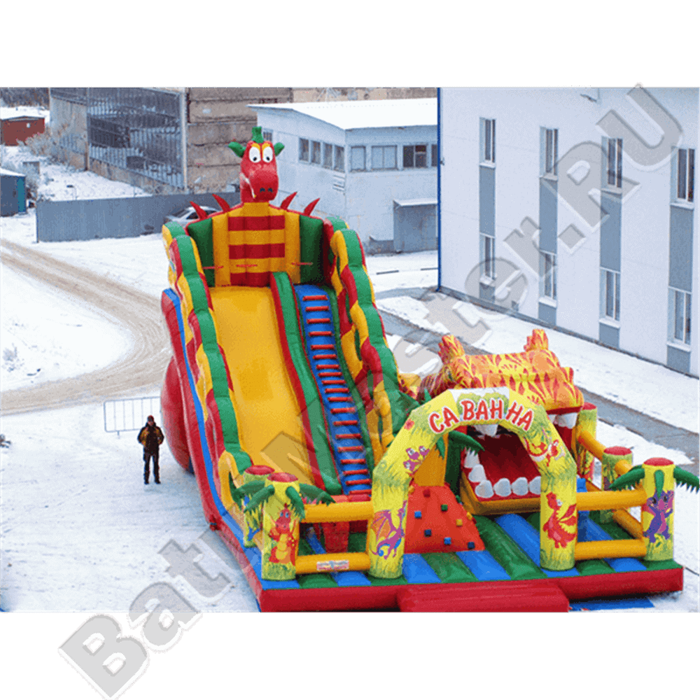 Большая и высокая горка "Саванна ПРОФИ"