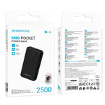 Портативный аккумулятор BOROFONE BJ48 Mini 2500 mAh (черный)