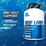 EVLution Nutrition, Говяжья печень, 120 капсул (750 мг на капсулу)