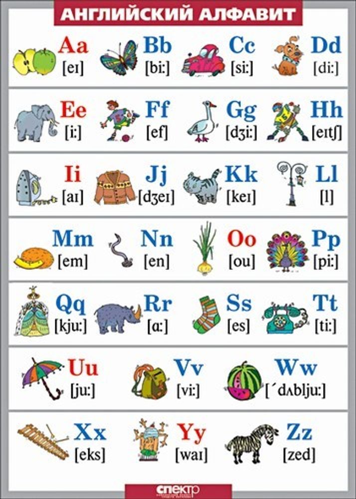 Английский алфавит в картинках (винил)