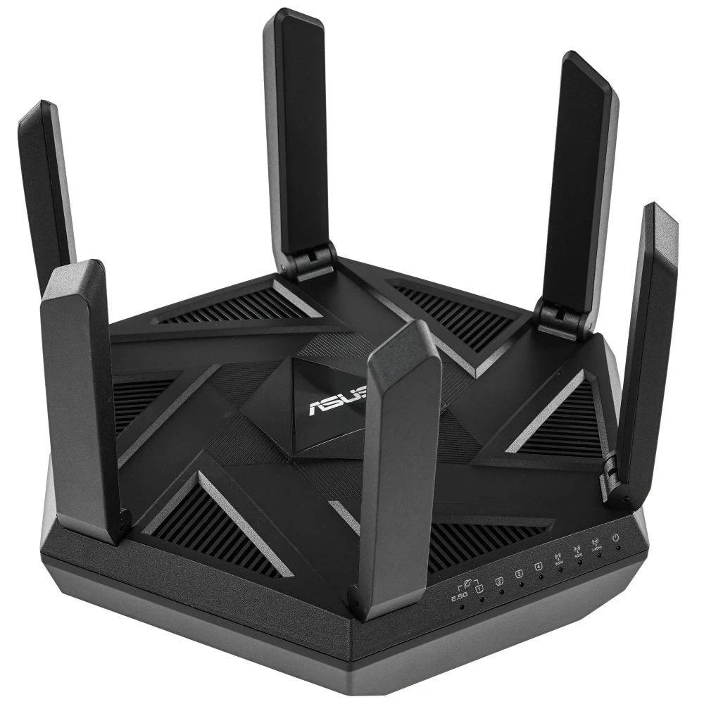 Wi-Fi-роутер ASUS RT-AXE7800, 5 LAN-портов, 6 внешних антенн, 2,4/5 ГГц