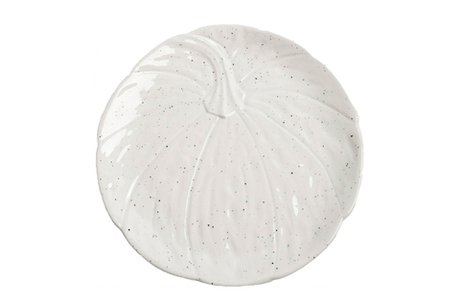 Блюдо 22см Anna Lafarg Light pumpkin Тыква белая в крапинку