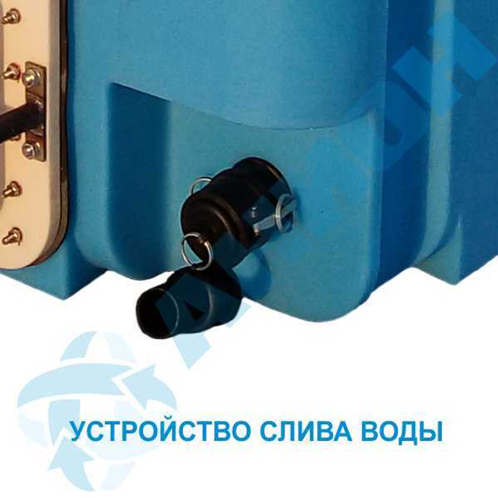 Контейнер 2500 л для перевозки живой рыбы Анион 2500 л. горизонтальный (2360x1170x1450см;синий) - арт.559497