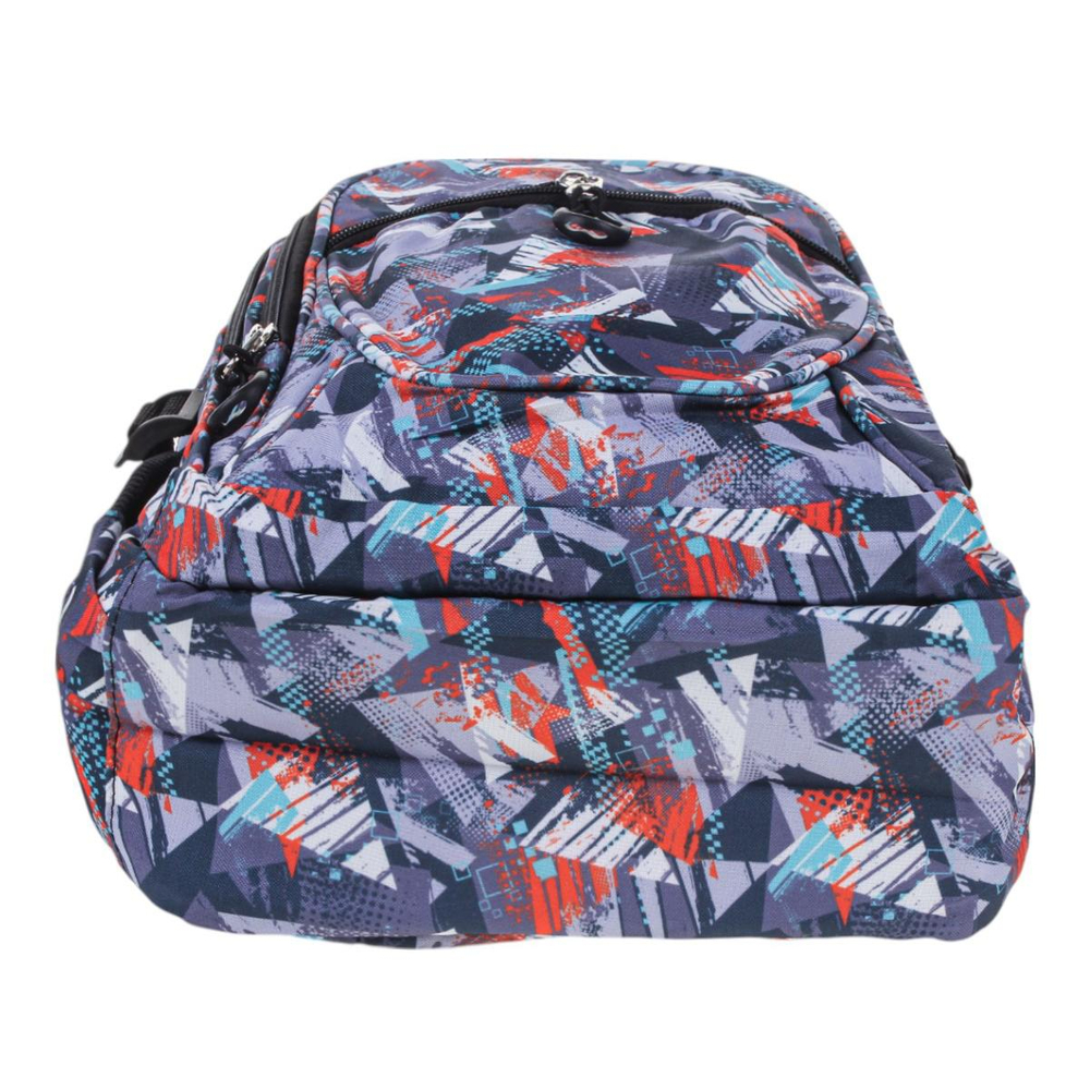 Рюкзак школьный 38*25*12см, серый, 2отдел+карман, 2бок.кармана