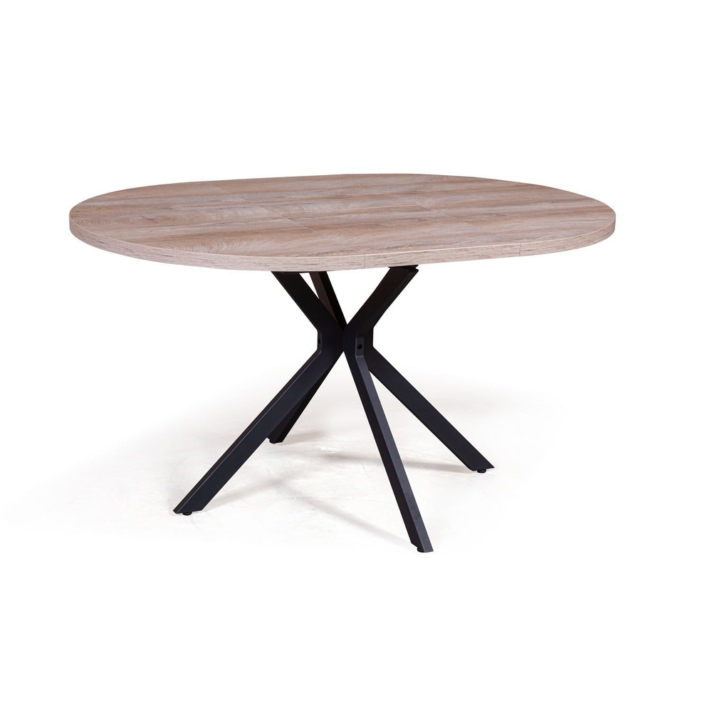 Стол круглый Vegas раздвижной (100+40) дуб эндгрейн