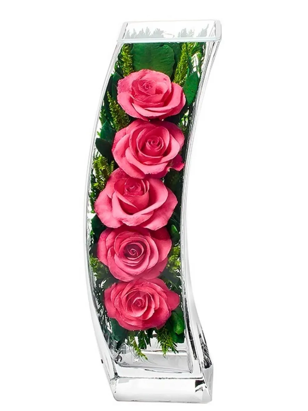 натуральные цветы в стекле, вакуум 26.02