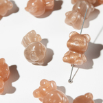 Медвежонок из натурального солнечного камня, 17,5*12,5мм