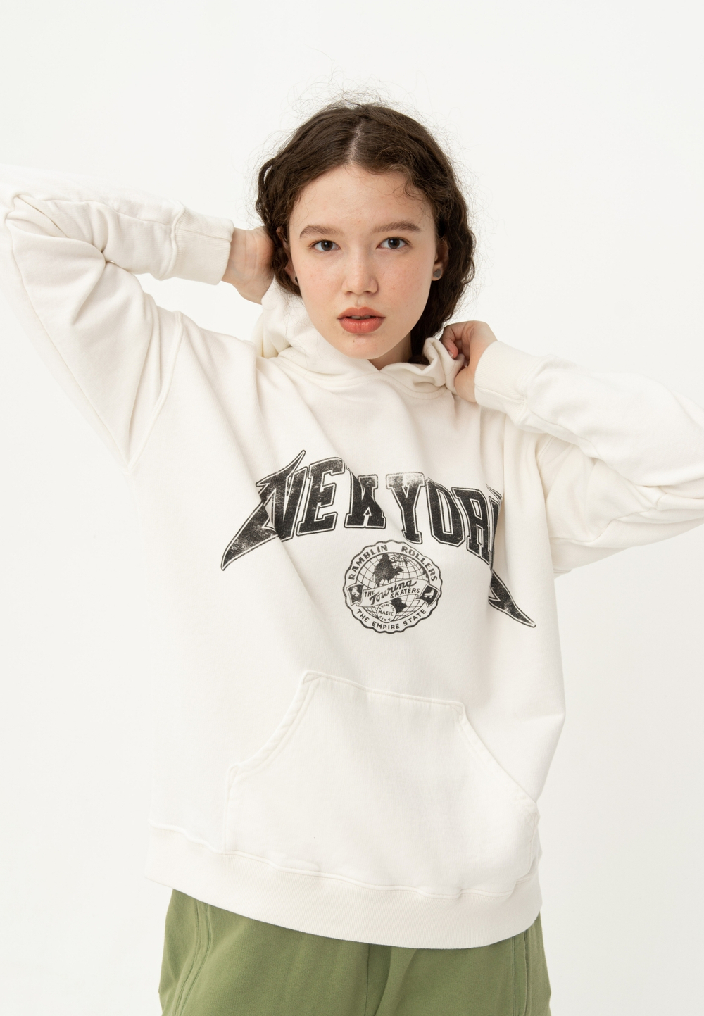 Худи Bowery NYC "New York" Off White