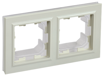 BRITE Рамка 2-местная IP44 РУ-2-БрКр-44 бежевый IEK