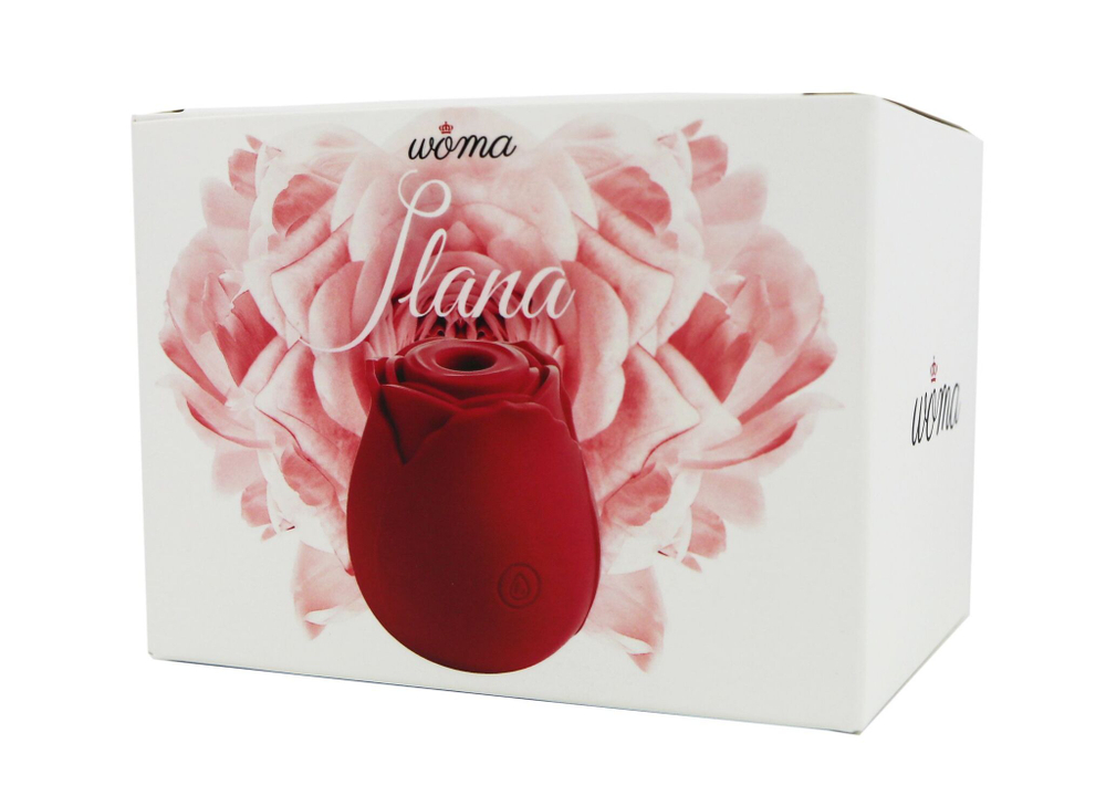 Красный вакуумный стимулятор клитора Ilana (Цвет: красный)
