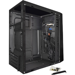Exegate EX283061RUS Корпус Minitower ExeGate BAA-107U Black, mATX, , 1*USB+2*USB3.0, Audio