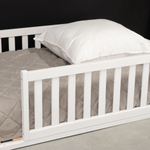 Кровать односпальная 90х200 Буфалина с настилом, белая