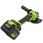 Угловая шлифовальная машина акк. Greenworks AG590, 24V, б/щет, 125 мм, 8500 об/мин, Anti-Kickback,1х8Ач,ЗУ,кор (3201007CUH)