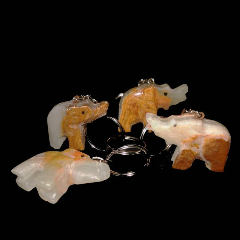 Брелок "Слоник" оникс асс.