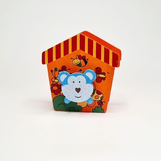 Подставка для ручек из дерева, замок