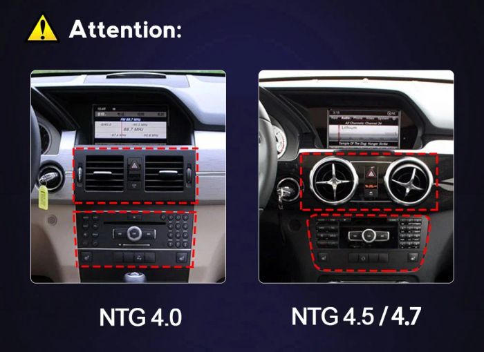 Магнитола для Mercedes-Benz GLK 2008-2012 NTG 4.0 - Kuberg монитор 12.5" в стиле LEXUS на Android 12, 2К экран, Быстрая, CarPlay, 4G SIM-слот