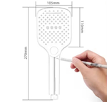 3020-3 Лейка для душа, графит 10.5*26.5см (3-функций, кнопка) HANSEN (50/1шт)