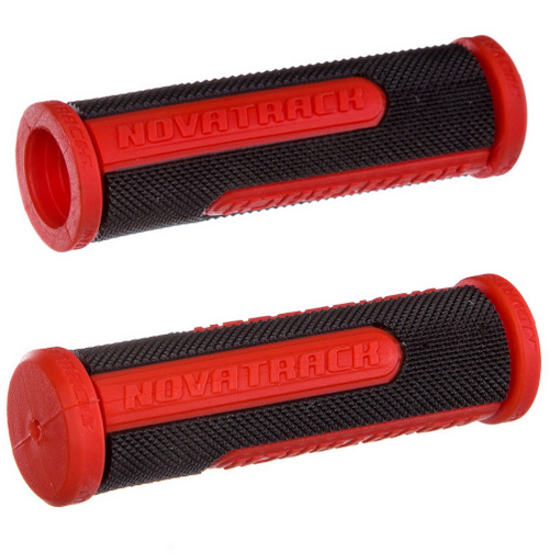 Грипсы Novatrack, 110 мм, черно-красный (РТ485)