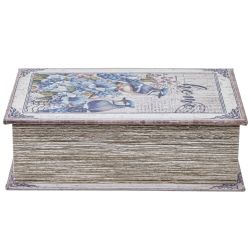 GAEM Шкатулка-книга с кодовым замком, L16 W7 H22 см