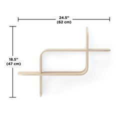 Полка настенная Montage, натуральное дерево