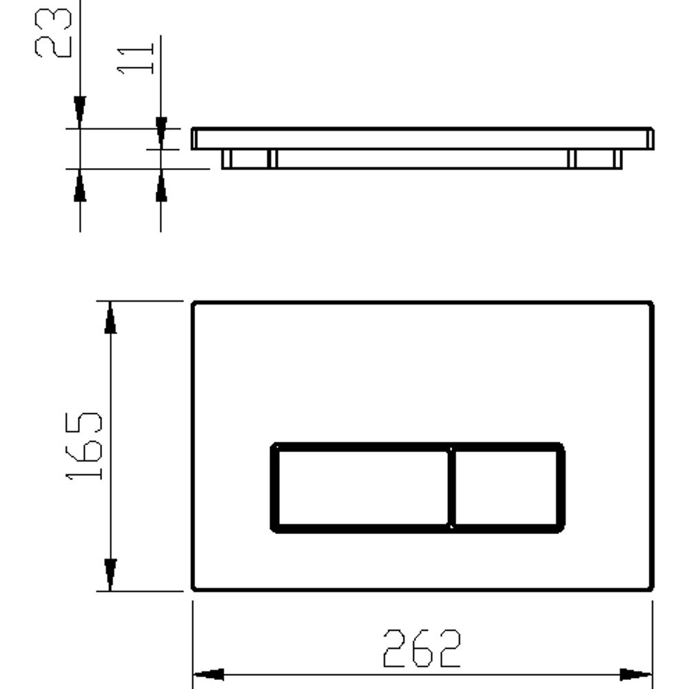 Клавиша смыва Boheme 669-CB для инсталляции 666, COPPER BRUSHED