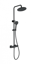 Душевая система с термостатом WONZON & WOGHAND NEO, Черный матовый (WW-B3035-A-MB)