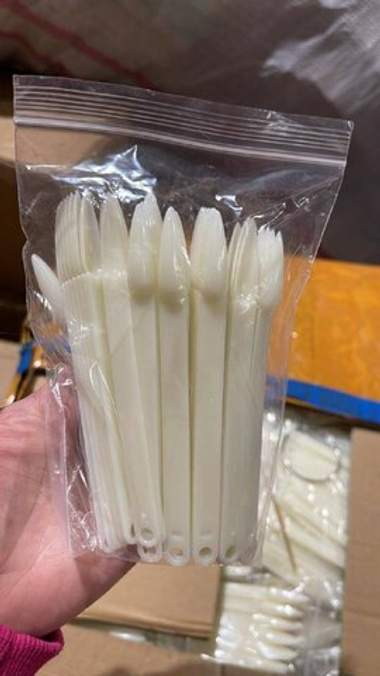 ПАЛИТРА ДЛЯ КРАСОК НА КОЛЬЦЕ, ОСТРЫЙ МИНДАЛЬ, 50ШТ, МОЛОЧНЫЙ