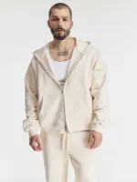 Худи Bruler d'Amour Zip Étoile avant l’aube молочное