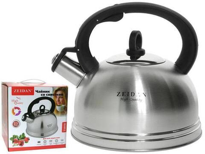 Чайник 2,5л нерж со свистком, индукция, Z-4038