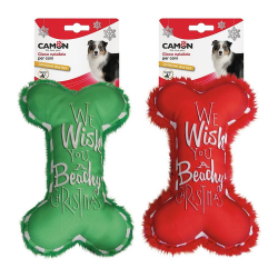 Игрушка Кость с принтом (2 цвета) CAMON (цена за 1 шт)