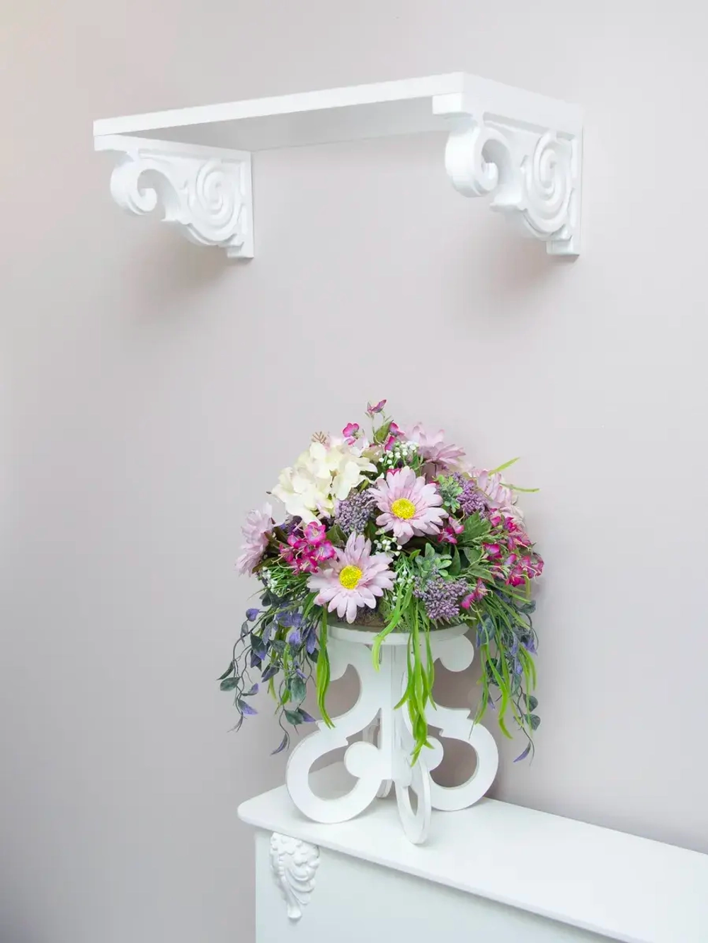 Полка настенная навесная 60*26 см