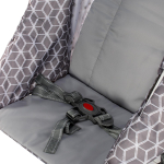 Санки-коляска "Наши Детки 3-1К" с ромбиками серый