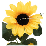 Гирлянда садовая на солнечной батарее "Подсолнухи" 25 лампочек, длина 2,4м