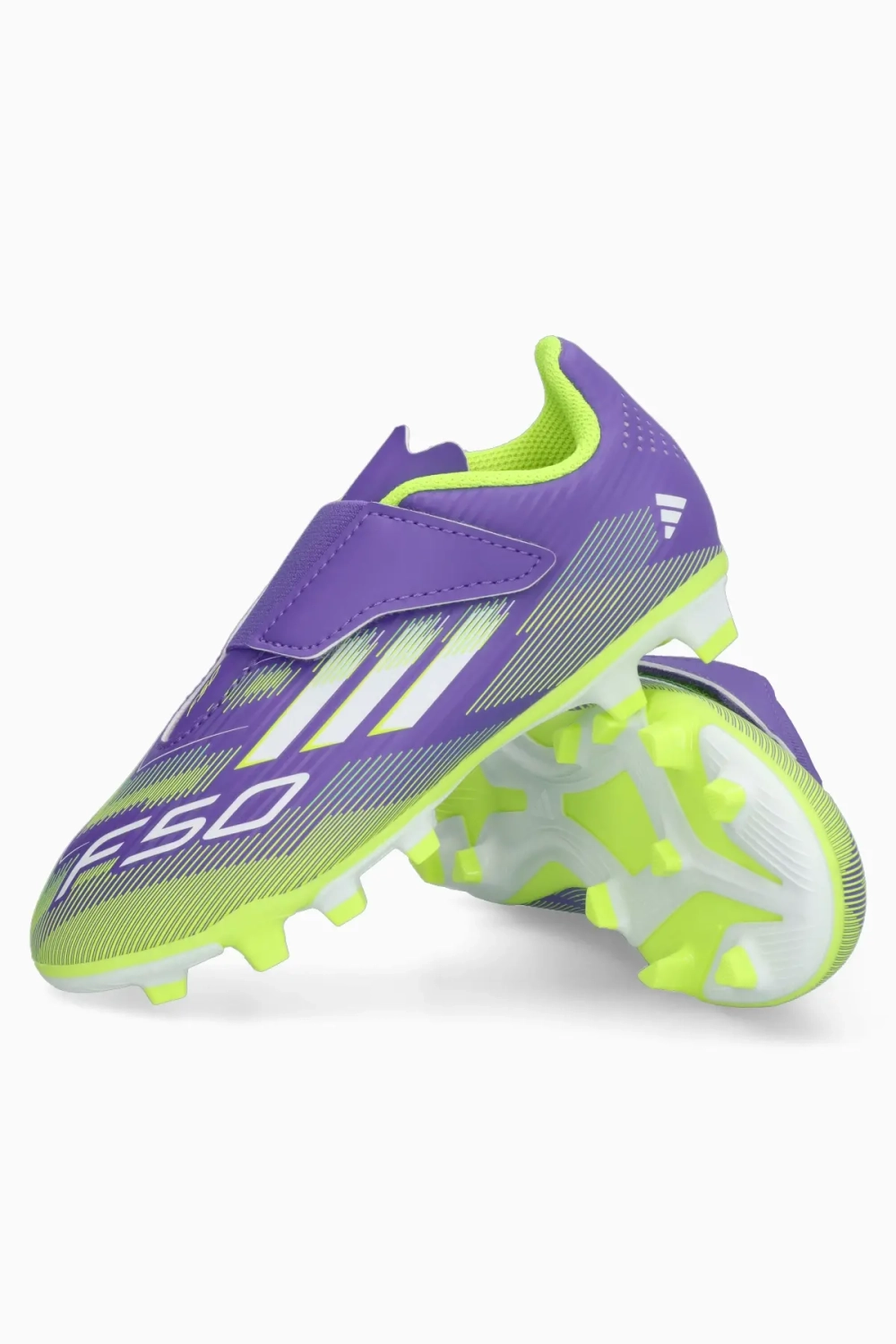 Бутсы adidas F50 Club FG/MG Junior - фиолетовый