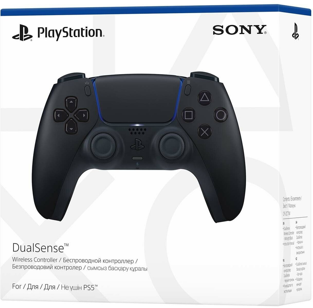 Геймпад для консоли PS5 PlayStation 5 DualSense Midnight Black (CFI-ZCT1W)
