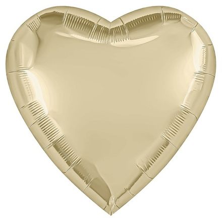 Сердце 90 см "Шампань металлик"
