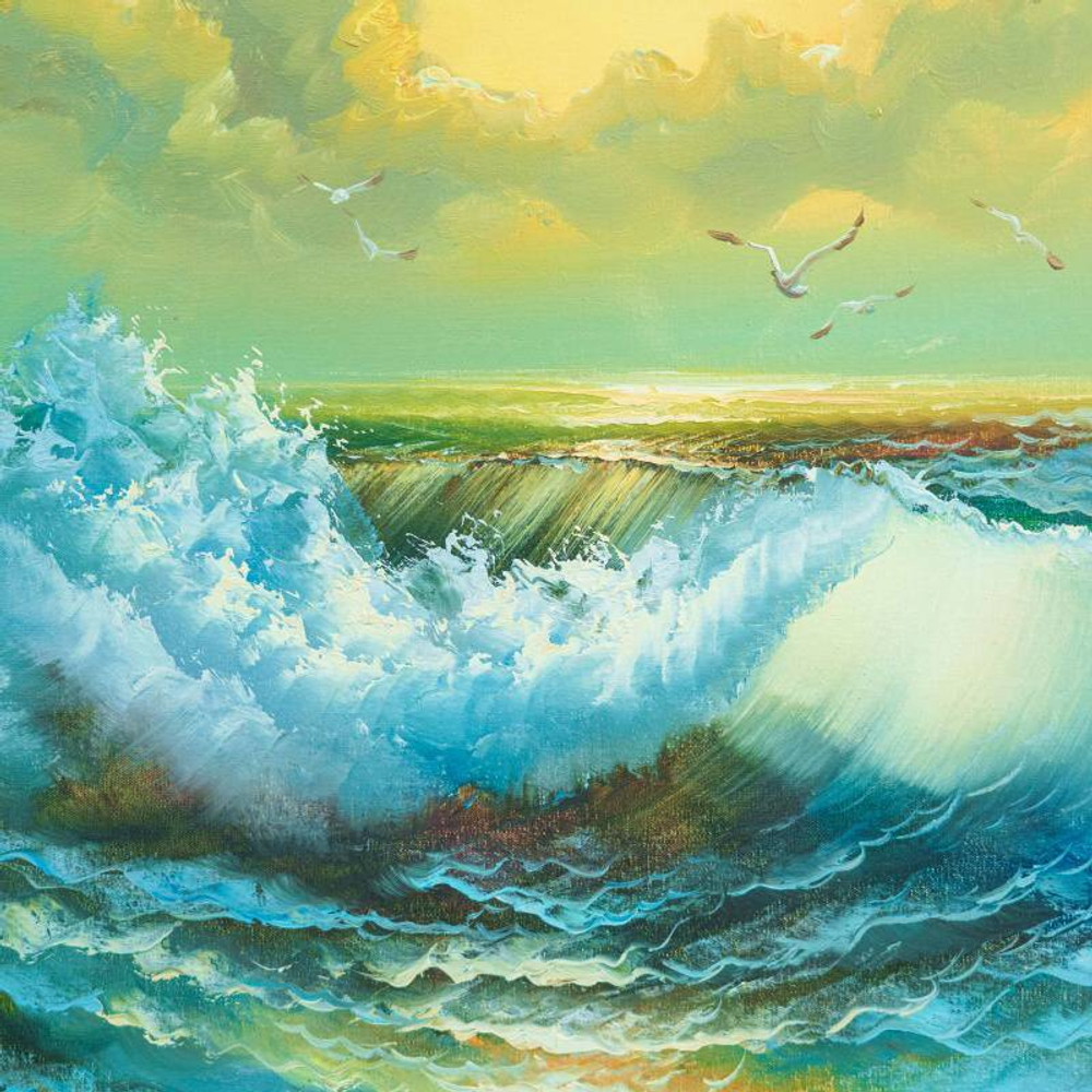 Картина «Восход солнца на море»