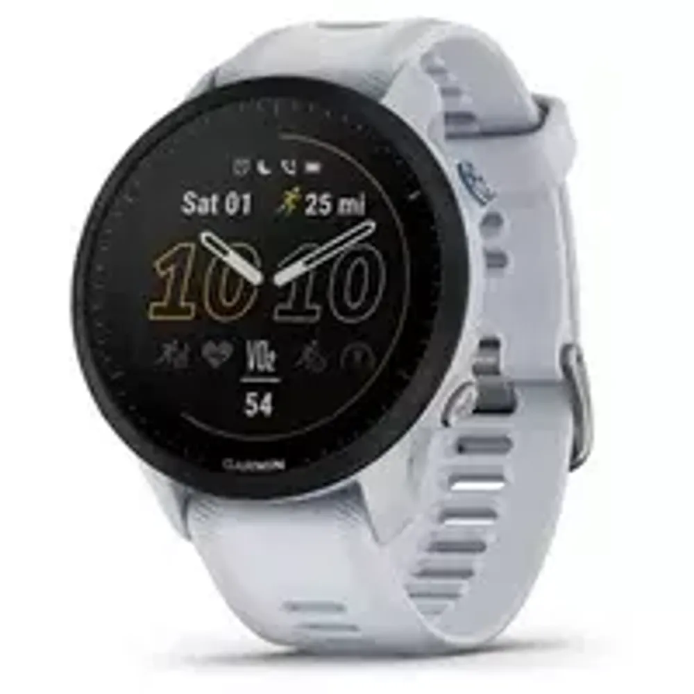 Смарт-часы Garmin Forerunner 955 с белым ремешком (010-02638-31)