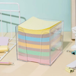 Пластбокс СТАММ прозрачный для бумажного блока 9х9х9 см