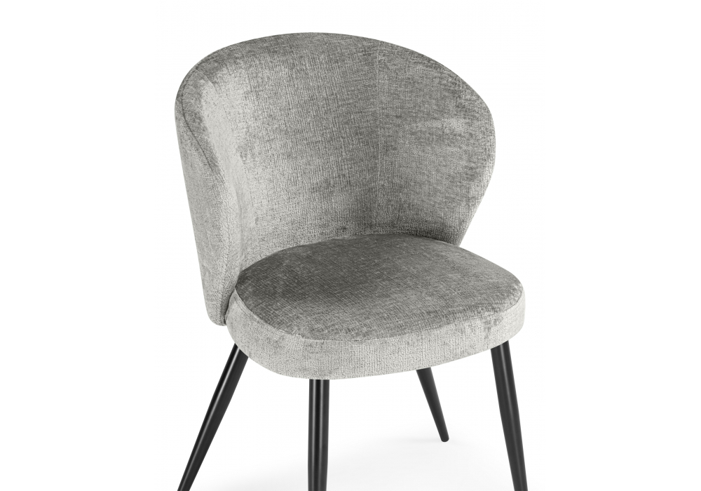 Стул на металлокаркасе Woodville Gref gray, black, ножки черные
