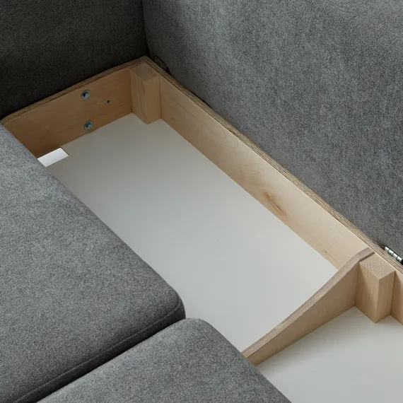 Диван раскладной Colston правосторонний 288 см, темно-серый