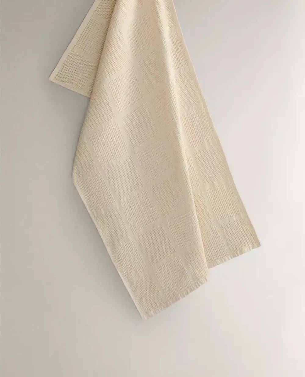 ZARA HOME ХЛОПКОВОЕ ПОЛОТЕНЦЕ, ЭКРЮ