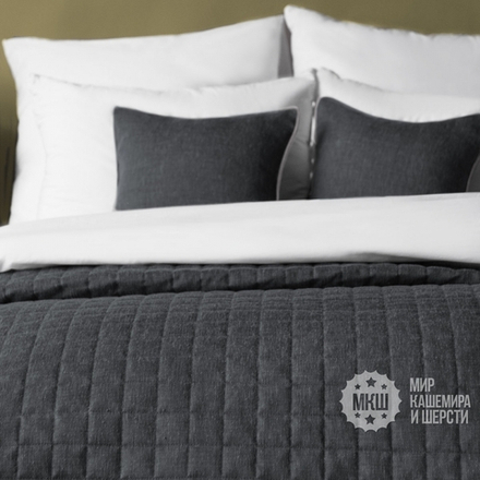 Покрывало под лен в спальню КАННИ (арт. BL02-275-06) - черное