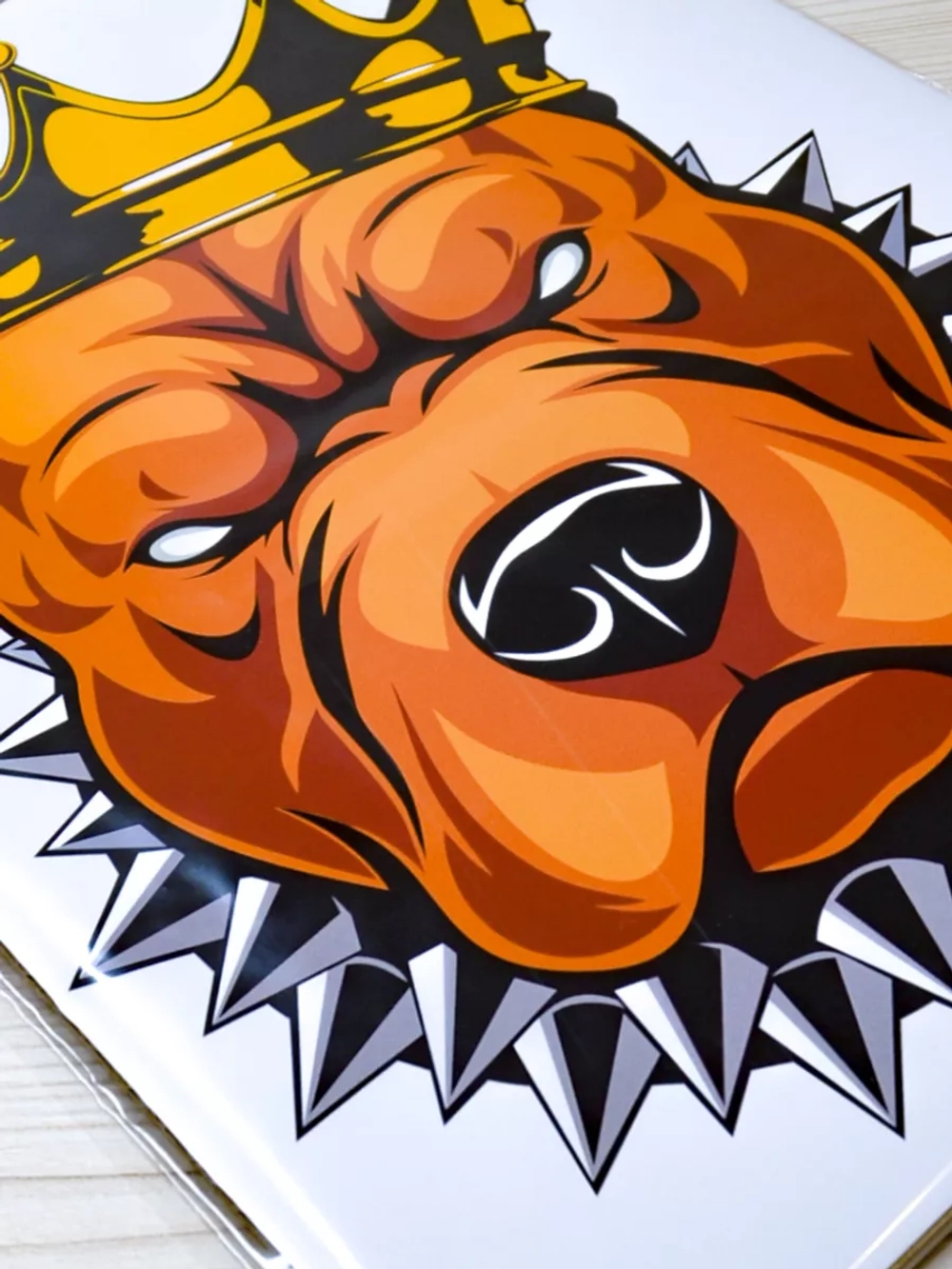 Наклейка - Питбуль в короне